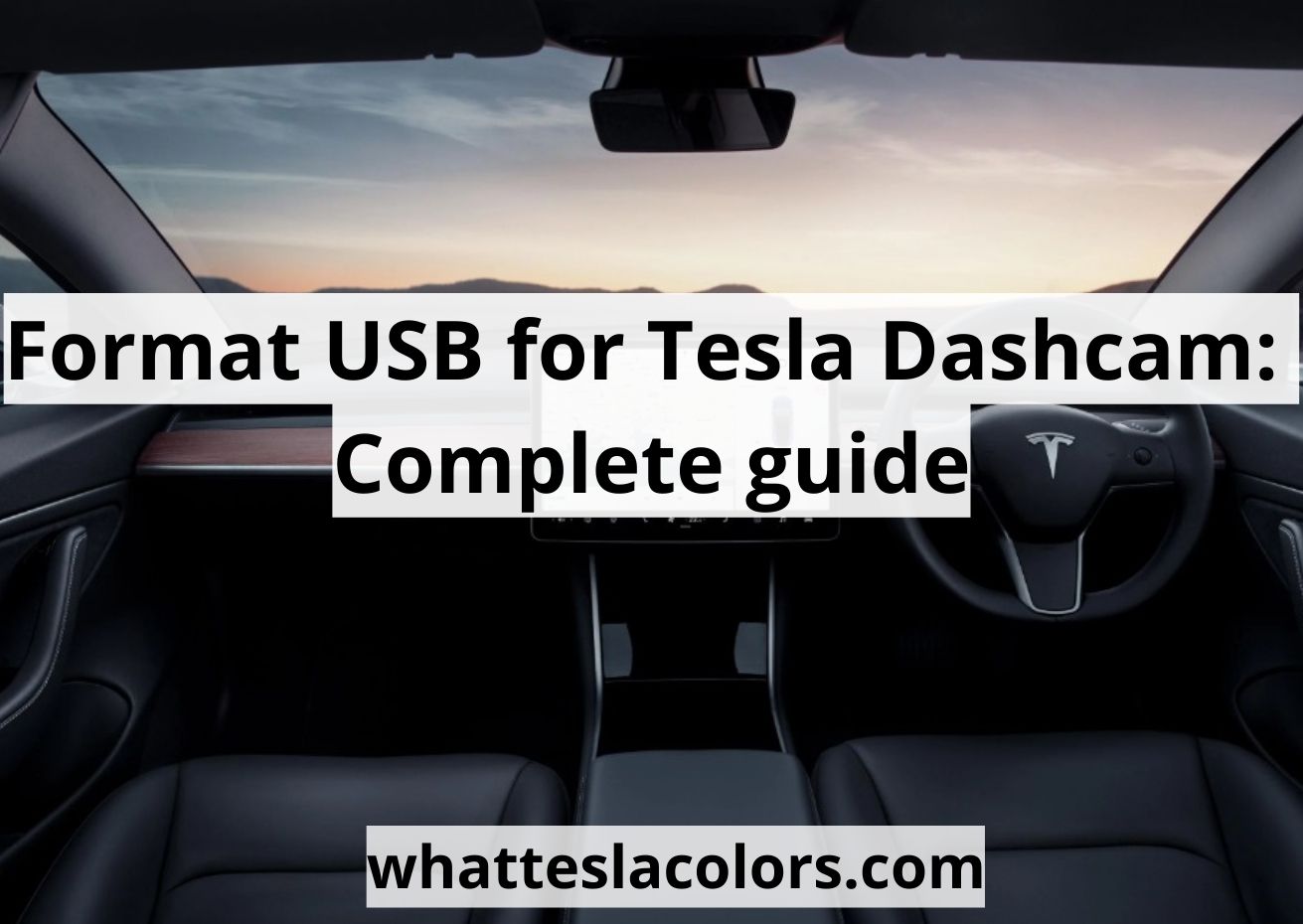 How to format USB for Tesla Dashcam: the best guide